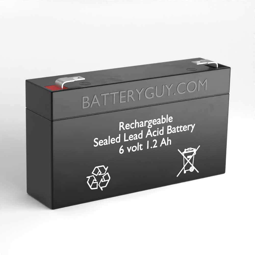 6V 1.2Ah Rechargeable SLA Batteries Set of 4 J458