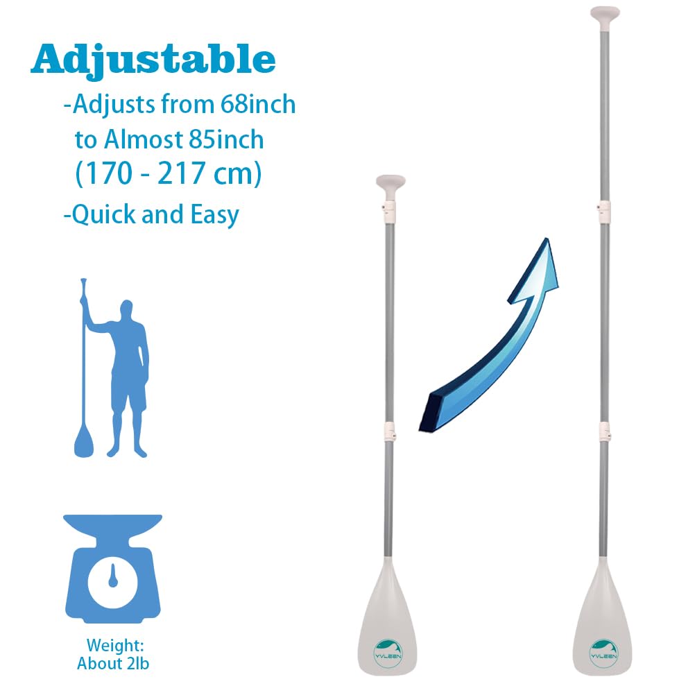 Adjustable Aluminum 4-Piece Floating Paddle E7251