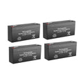 6V 1.2Ah Rechargeable SLA Batteries Set of 4 J458
