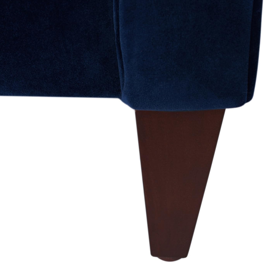 Navy Blue Velvet Tufted Sofa U12358
