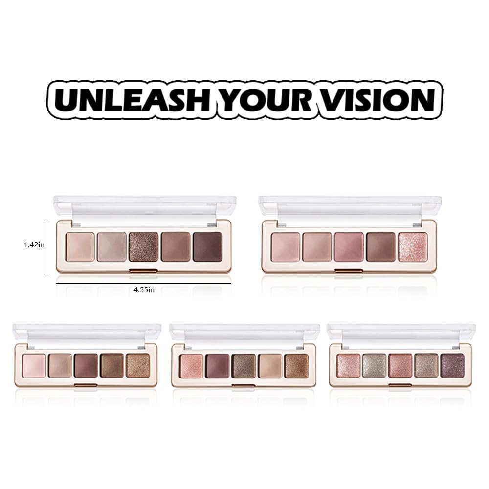 5 Colors Matte and Shimmer Eyeshadow Palette M895594