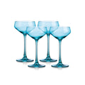 Blue 6oz Martini Glasses Set of 4 Z9356