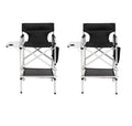 Black Folding Director Chair with Side Table P898665