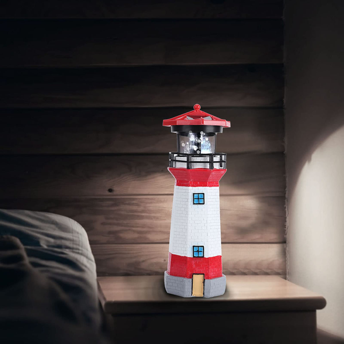 Solar Powered LED Lighthouse E228606