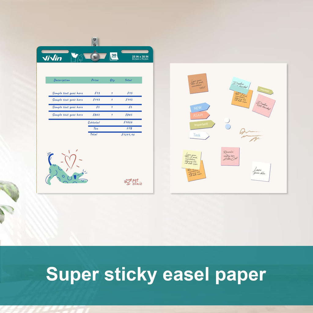 Sticky Easel Pad, 25 x 30 In, 2 Pads/Pack C860448