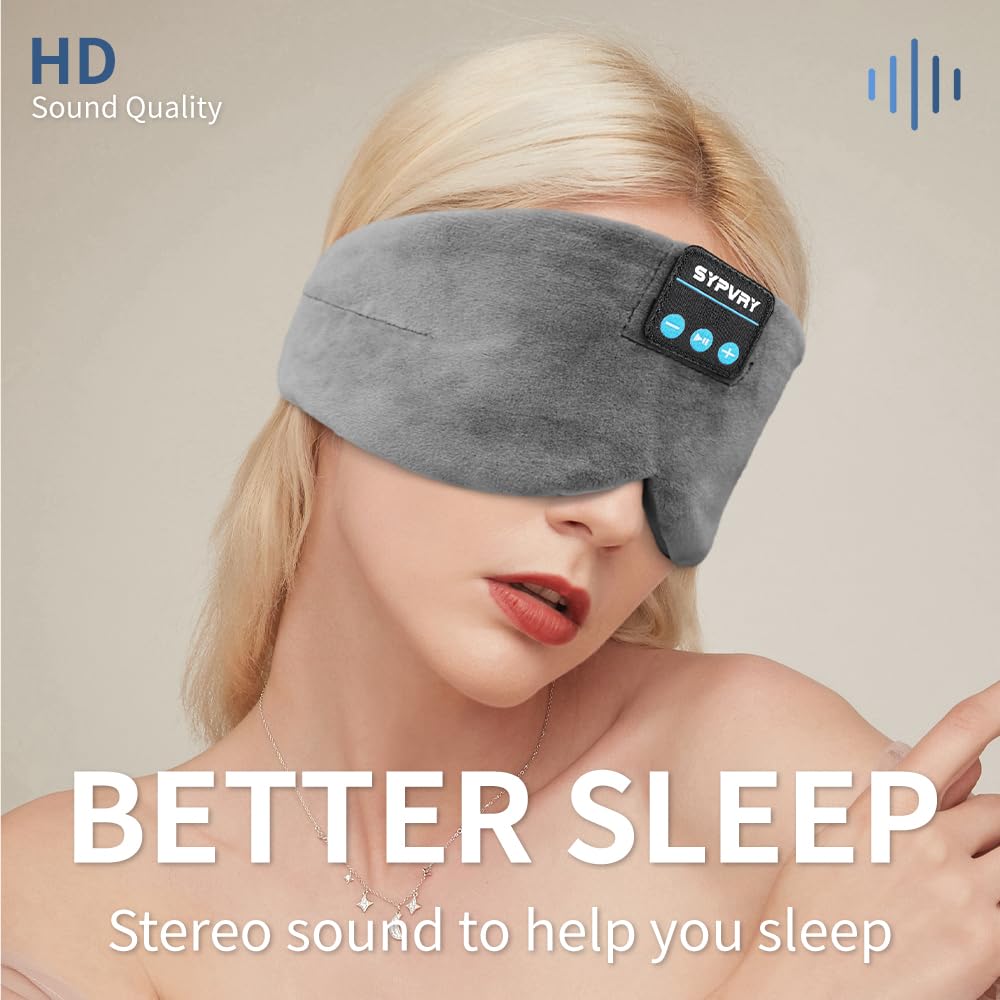 Bluetooth Silk Sleep Eye Mask with Microphone T168