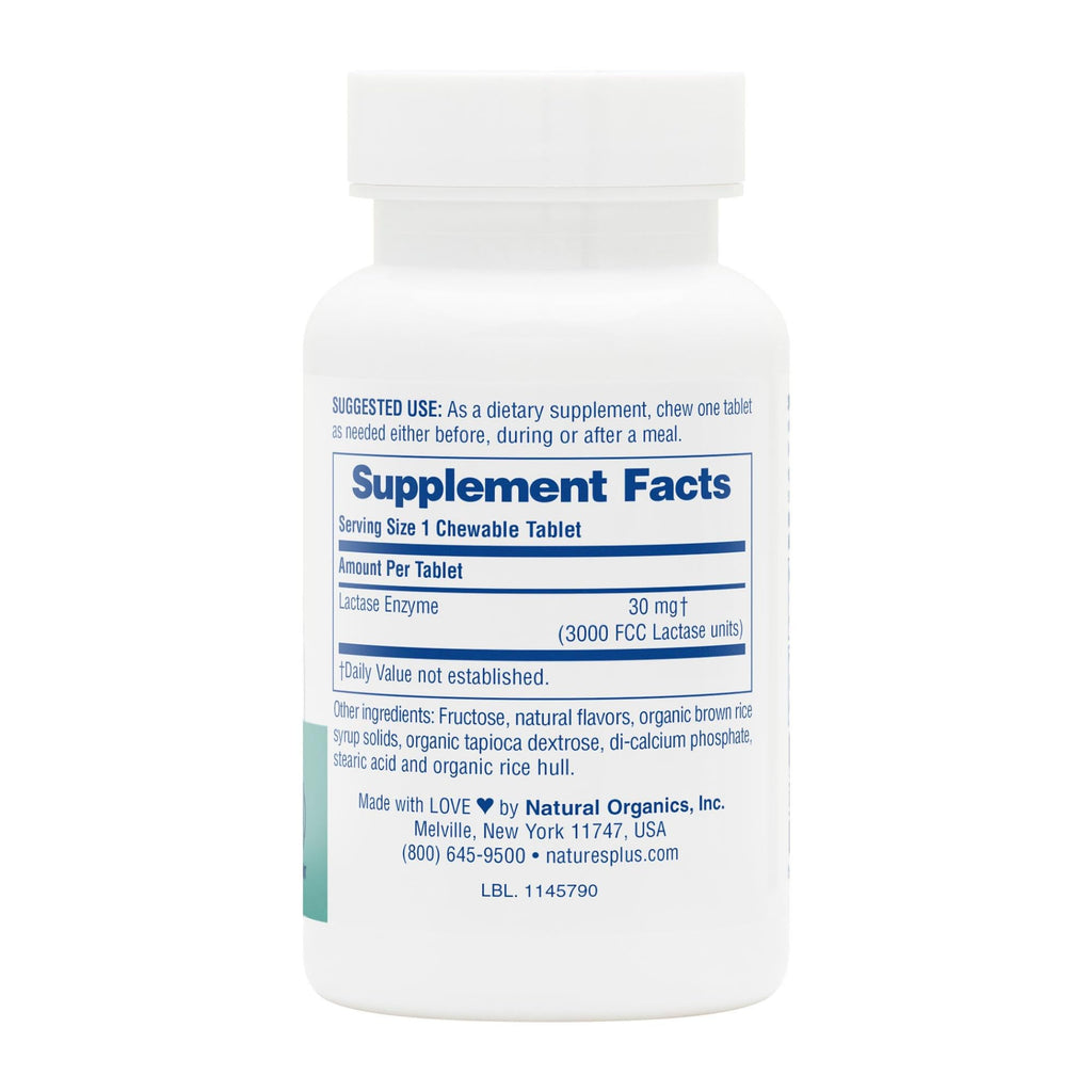 Natural Lactase Enzyme Chewable Tablets Z943