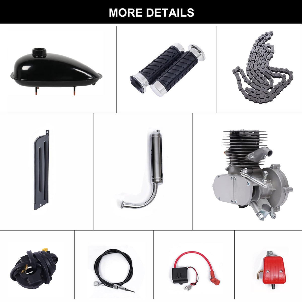 100cc 2 Stroke Air-Cooling Bicycle Engine Kit H599