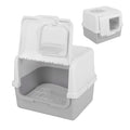 Enclosed Cat Litter Box with Lid Scoop O4453