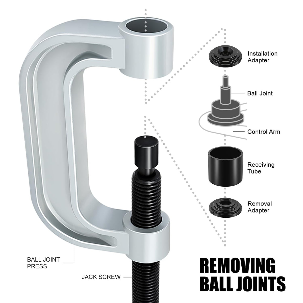 21pcs Universal Ball Joint Service Repair Tool Kit F405