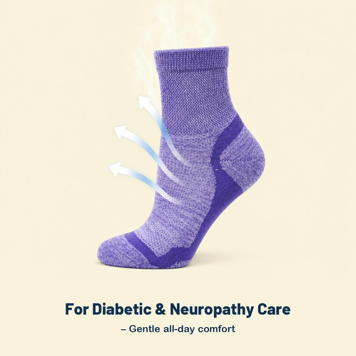 Bamboo Viscose Diabetic Socks W12524