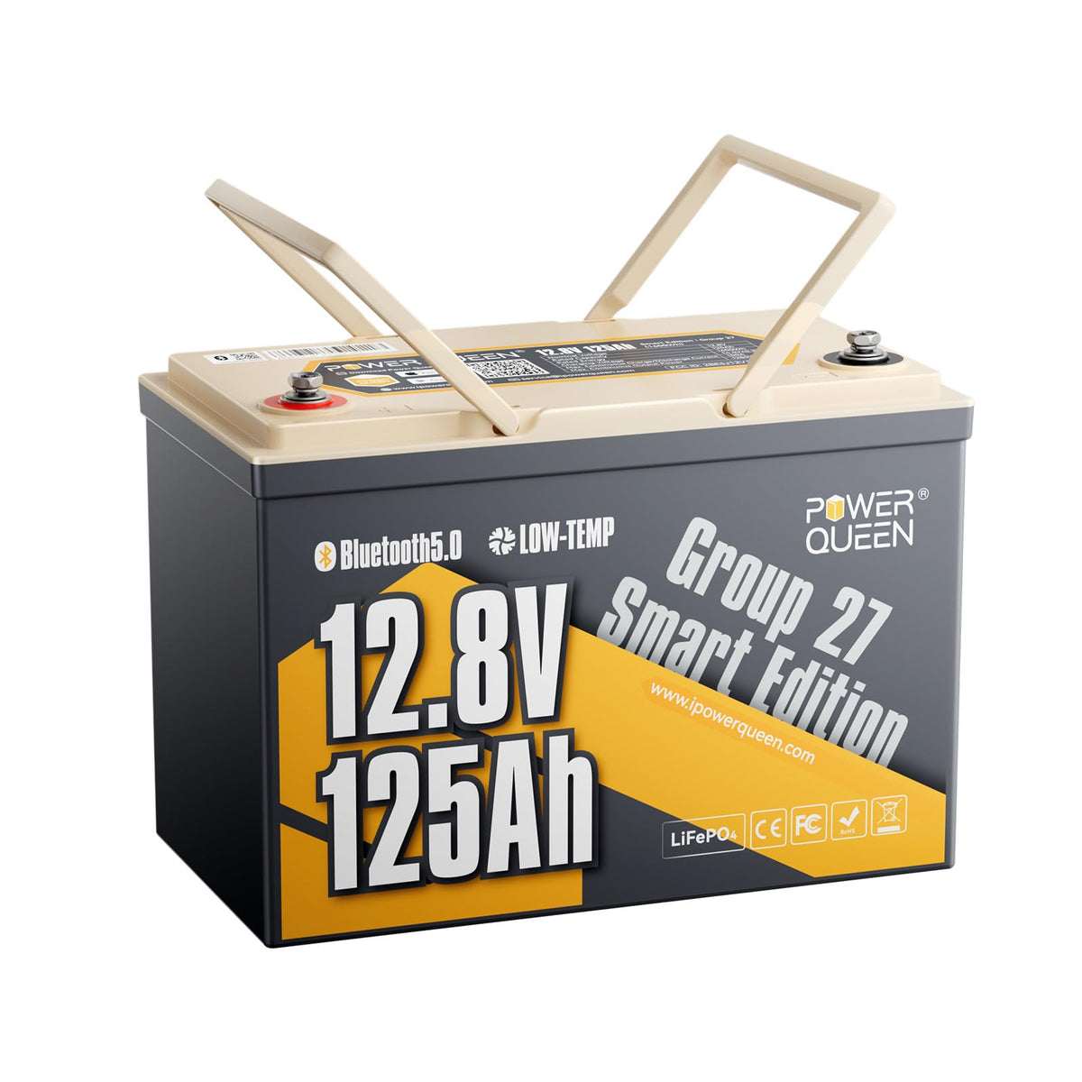 12V 125Ah LiFePO4 Lithium Battery Group 27 M3464