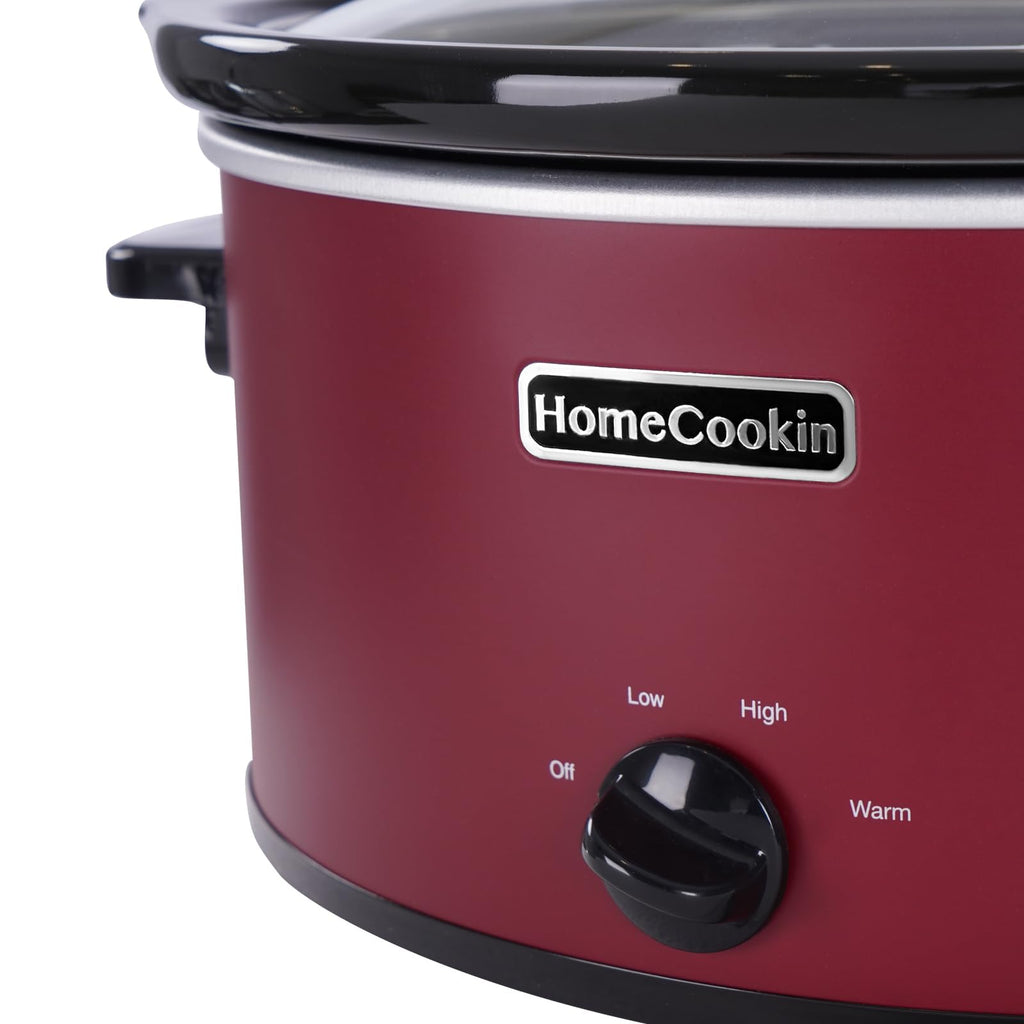 7 Quart Oval Manual Slow Cooker with 3 Cooking Settings T810