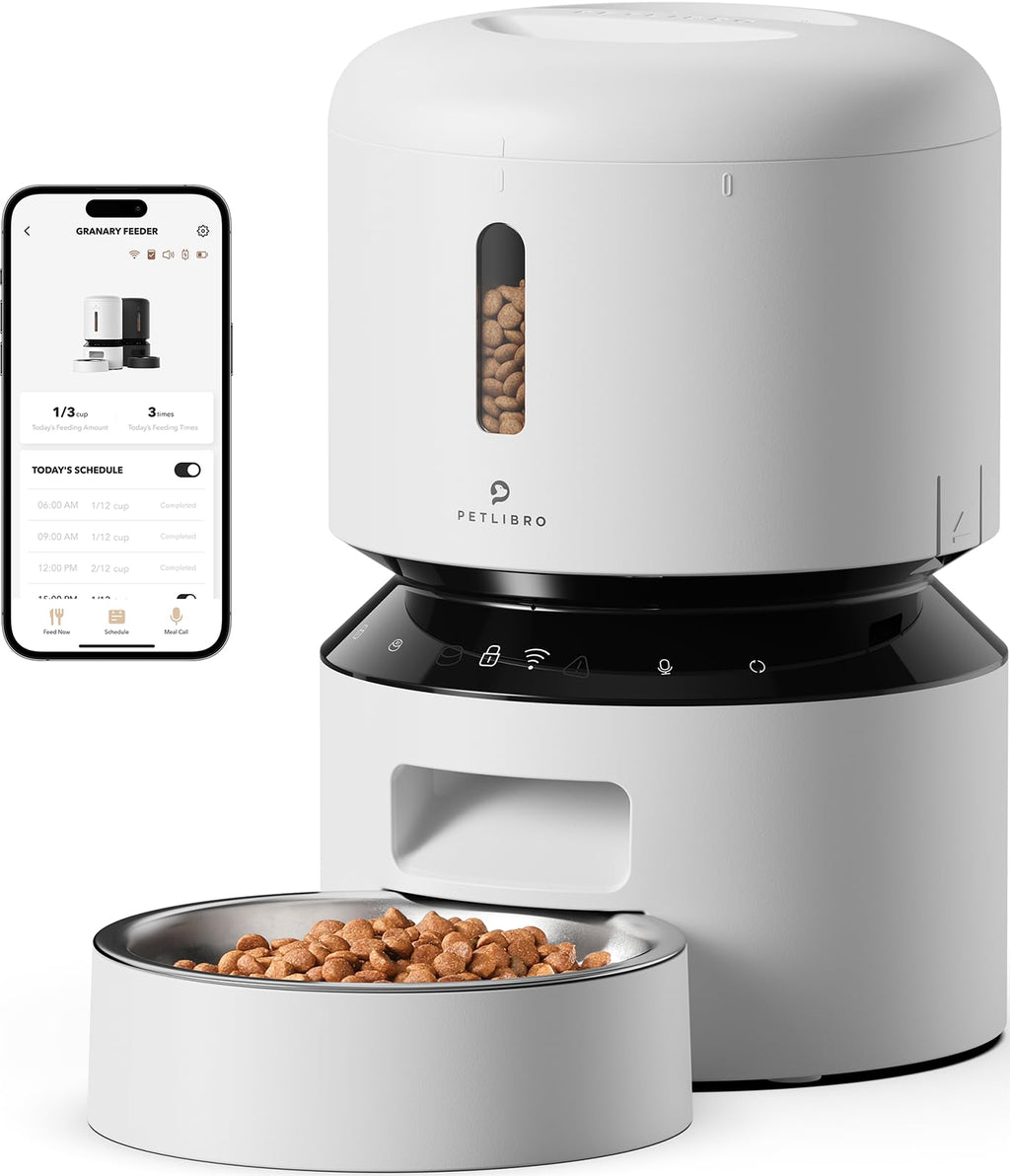 Automatic Cat Feeder 5G WiFi 3L White N240827