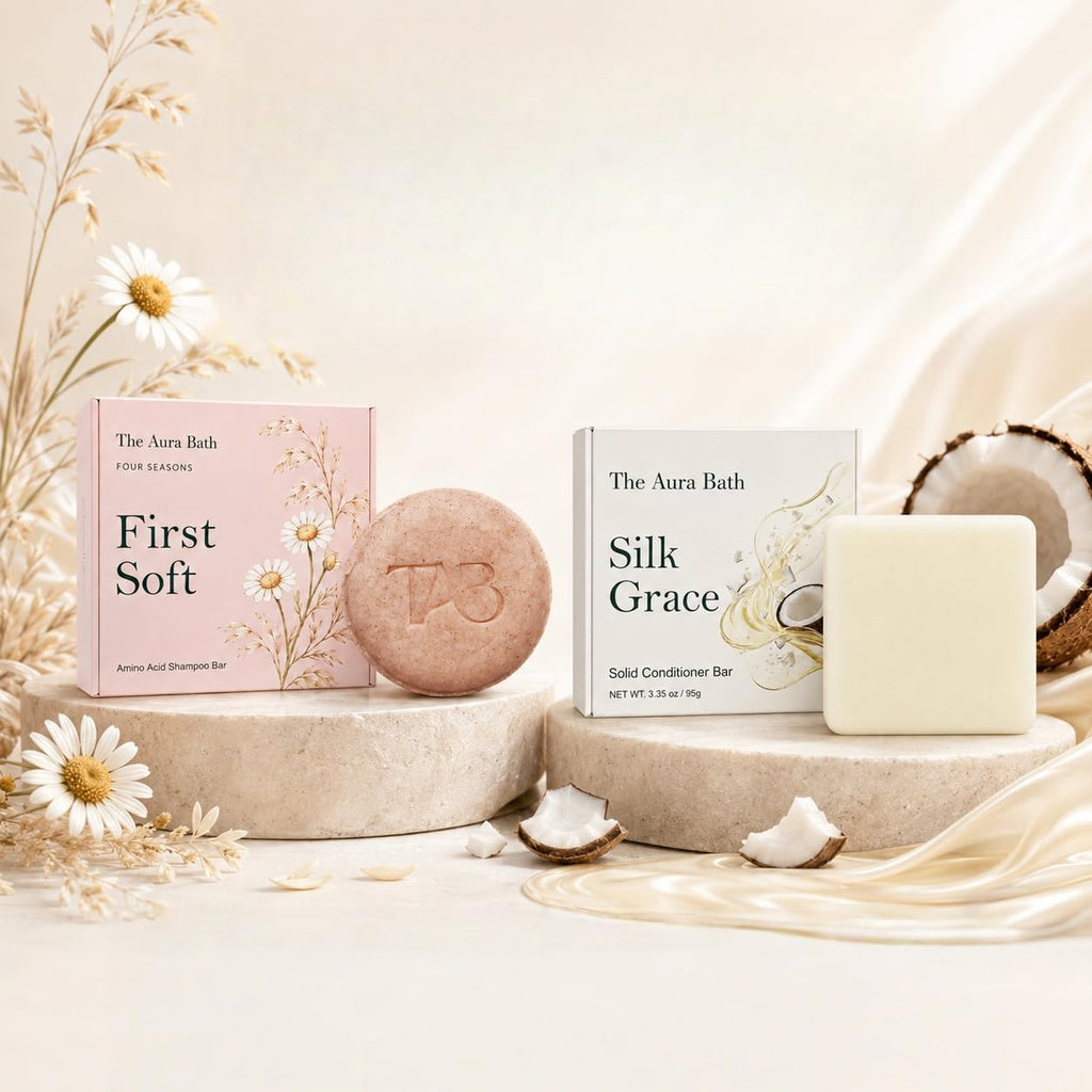 Shampoo and Conditioner Bar Set Sulfate-Free 2-Pack O83339