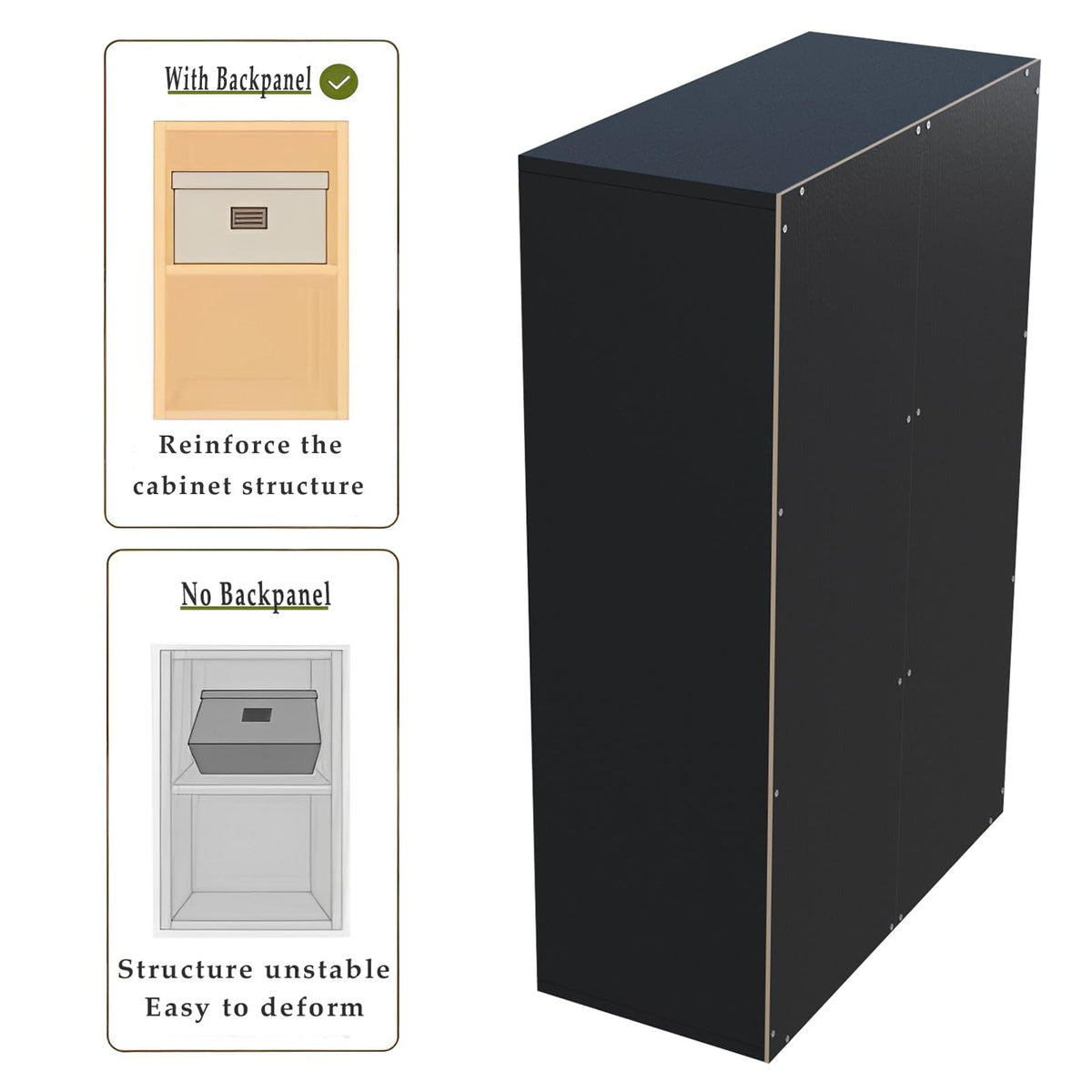 Black 6-Cube Storage Shelf Bookcase O36301