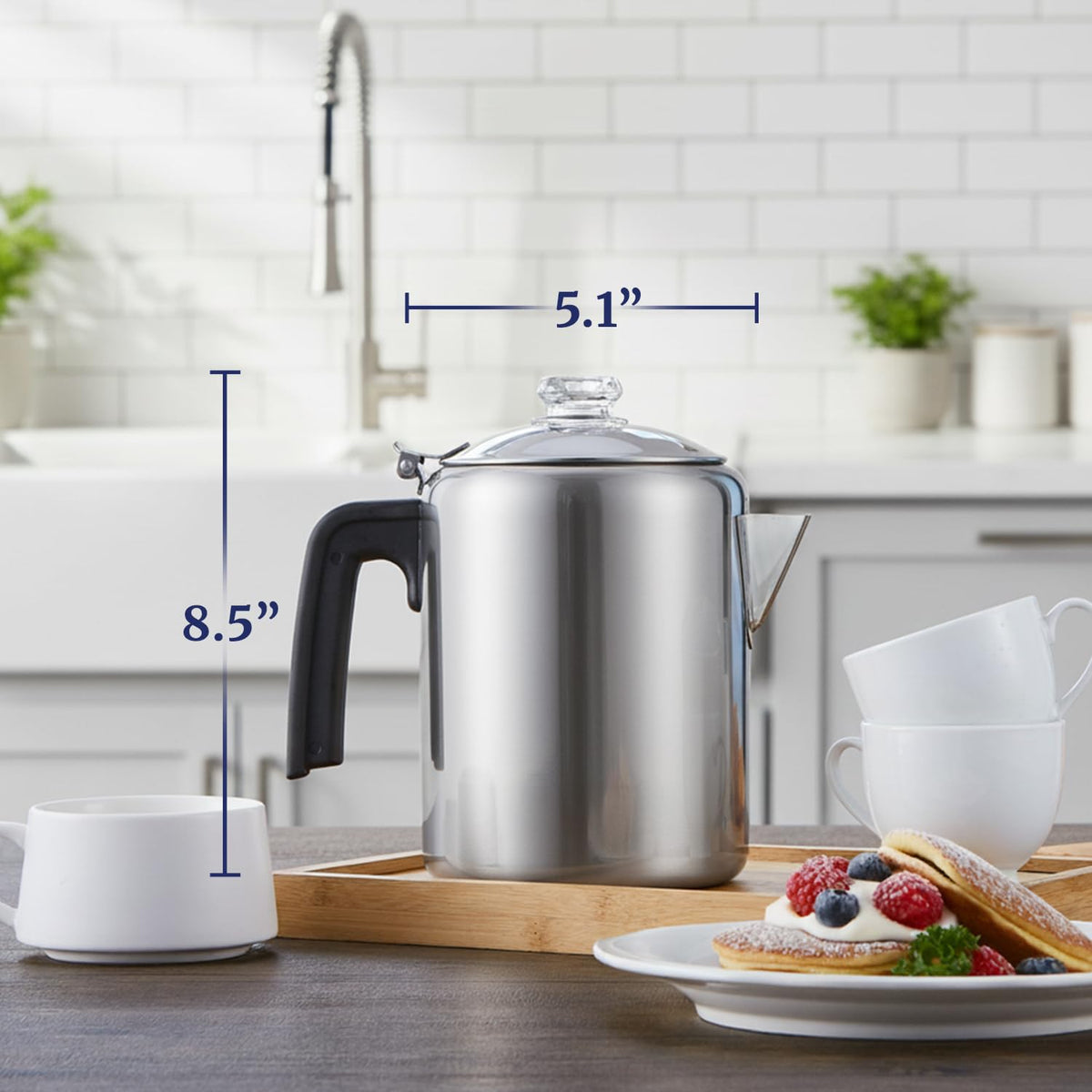 8-Cup Stovetop Coffee Percolator D98140