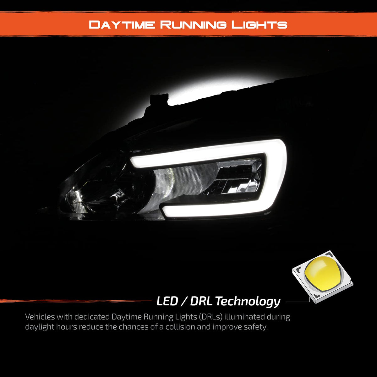 Black Headlights Pair I18773