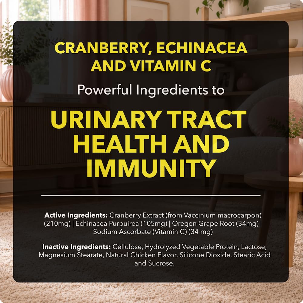 Cranberry Supplement for Dogs & Cats 60 Chewable Tablets N5032