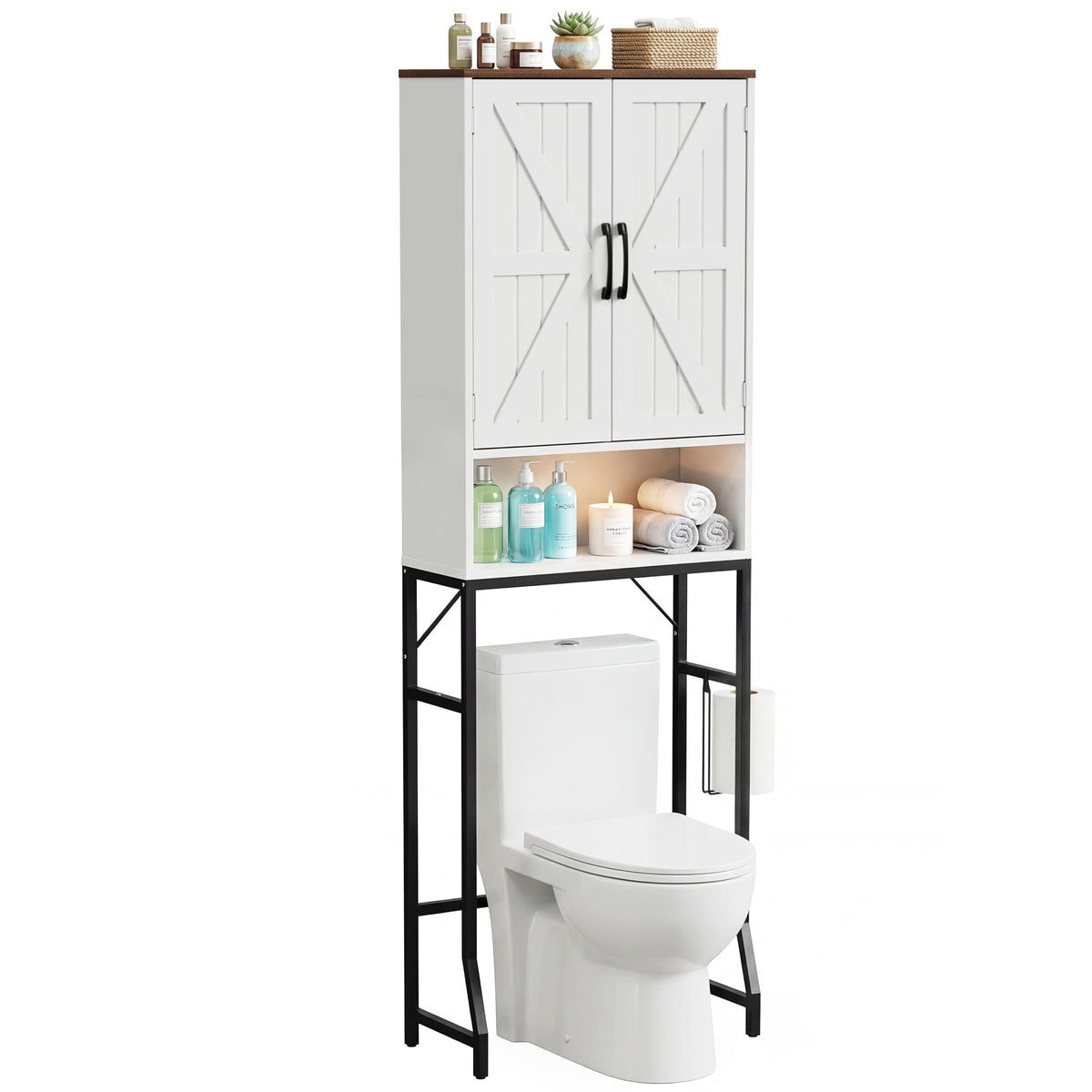 White Over The Toilet Storage Cabinet Y961668