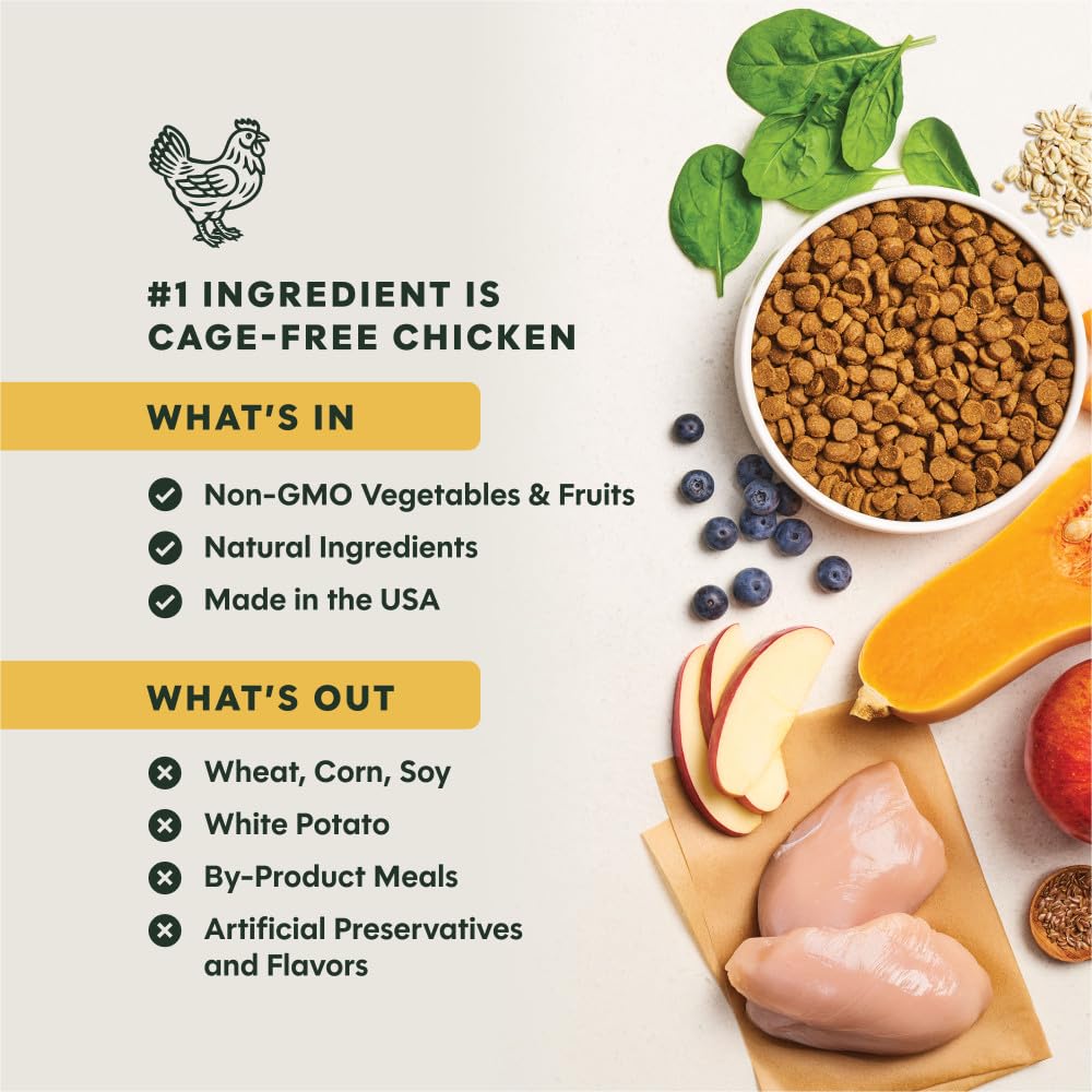 Whole Grain Chicken & Brown Rice Dry Dog Food 25 lb W293357