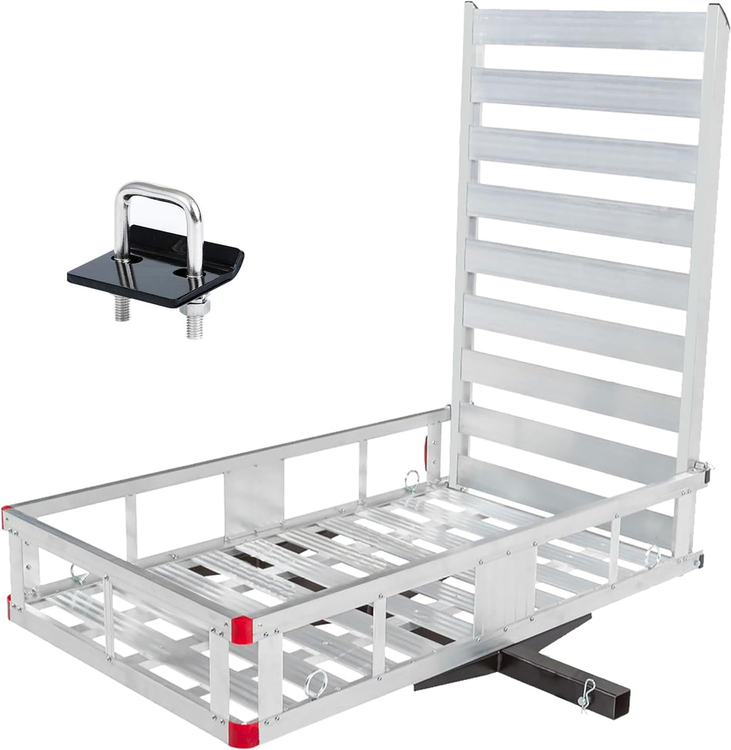 Aluminum Hitch Mount Wheelchair Carrier with 47" Ramp V2046