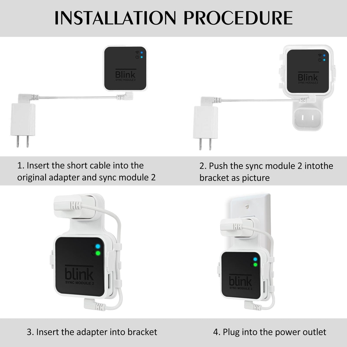 Wall Mount Bracket with Short Cable I789146