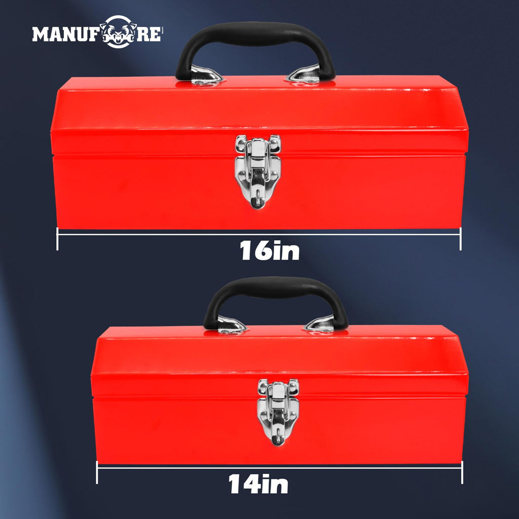 14" Metal Tool Box with Carry Handle I799122