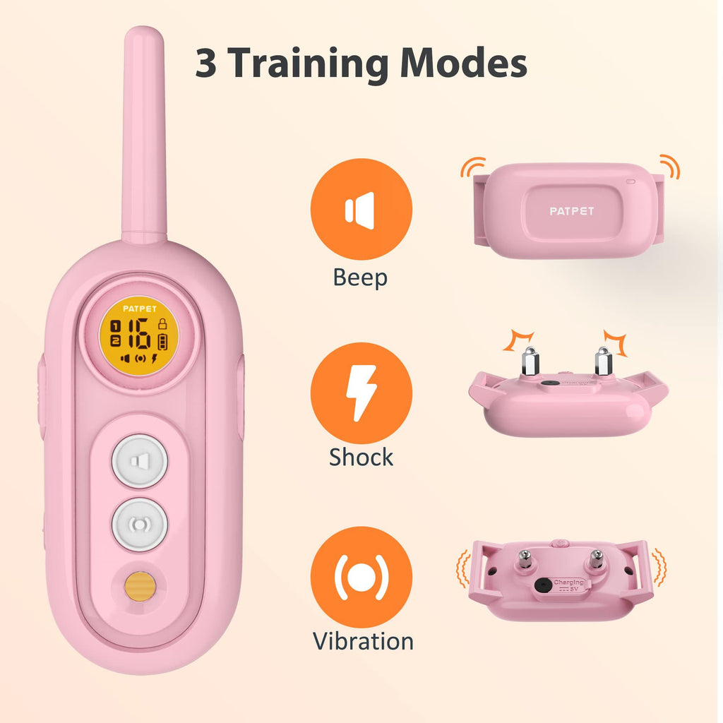 Rechargeable IPX7 Waterproof Dog Training Collar with Remote U6440