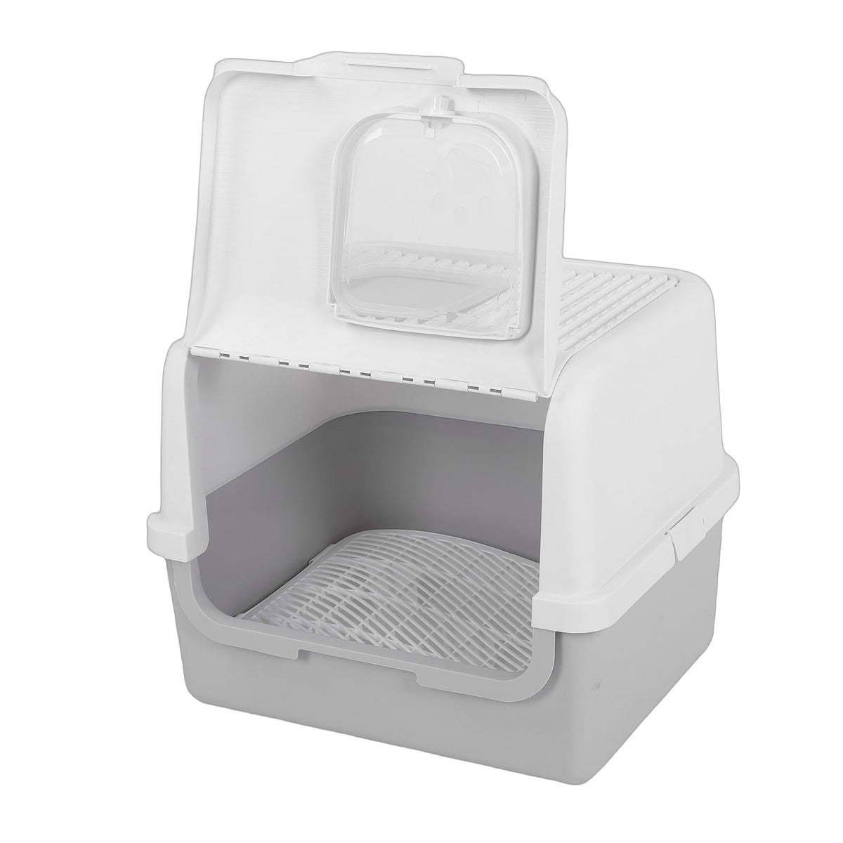 Enclosed Cat Litter Box with Lid Scoop O4453