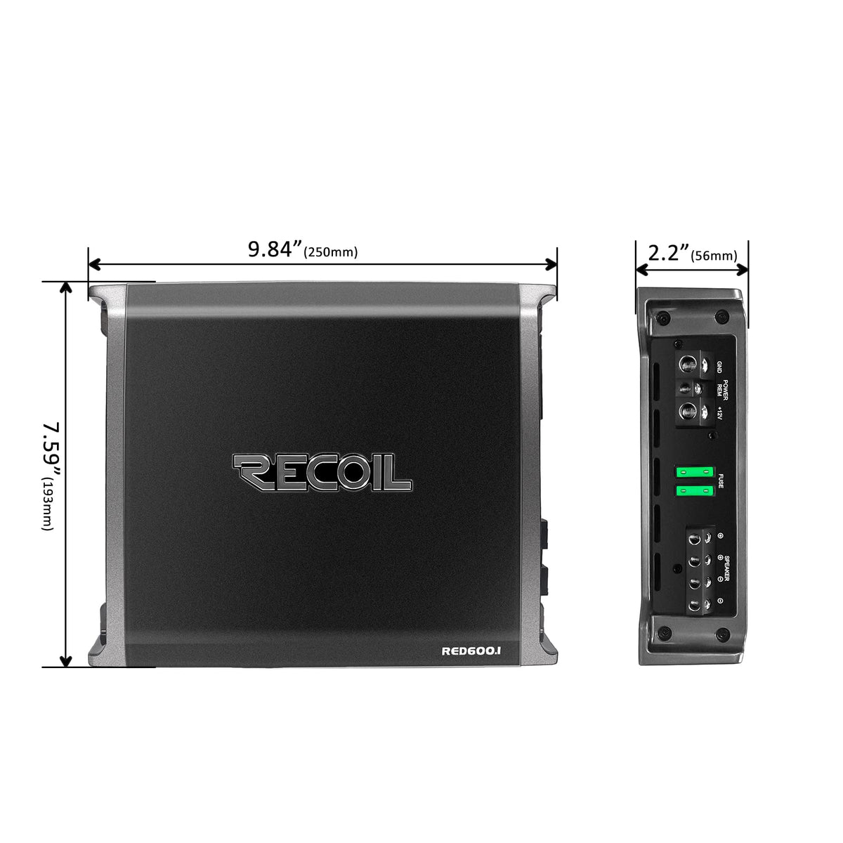 1320 Watts Class-D Car Audio Mono-Block Subwoofer Amplifier O5552