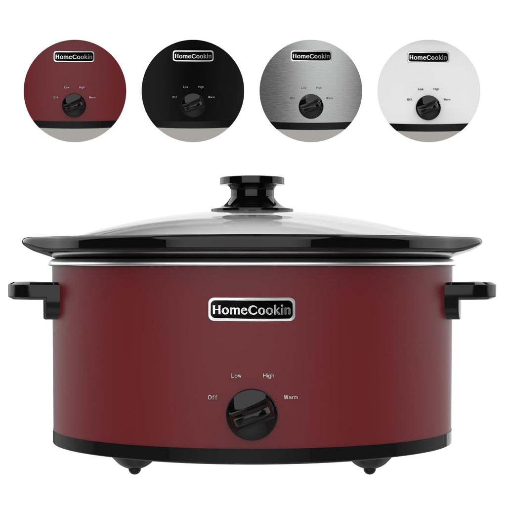 7 Quart Oval Manual Slow Cooker with 3 Cooking Settings T810
