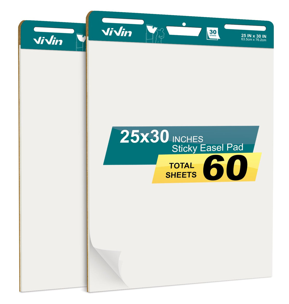 Sticky Easel Pad, 25 x 30 In, 2 Pads/Pack C860448