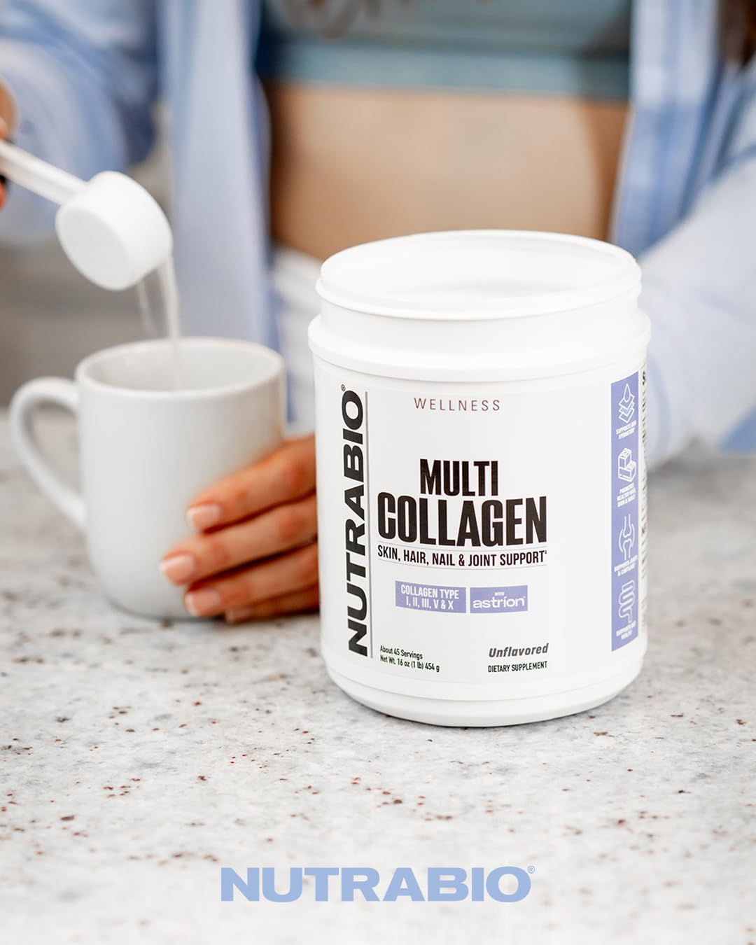 Hydrolyzed Grass-Fed Unflavored Collagen Powder 40 Servings D449444