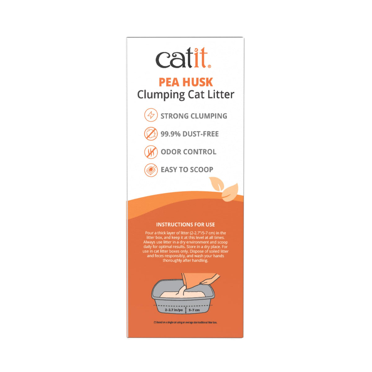 Pea Husk Clumping Cat Litter 12.3 lb Pack of 2 W279265