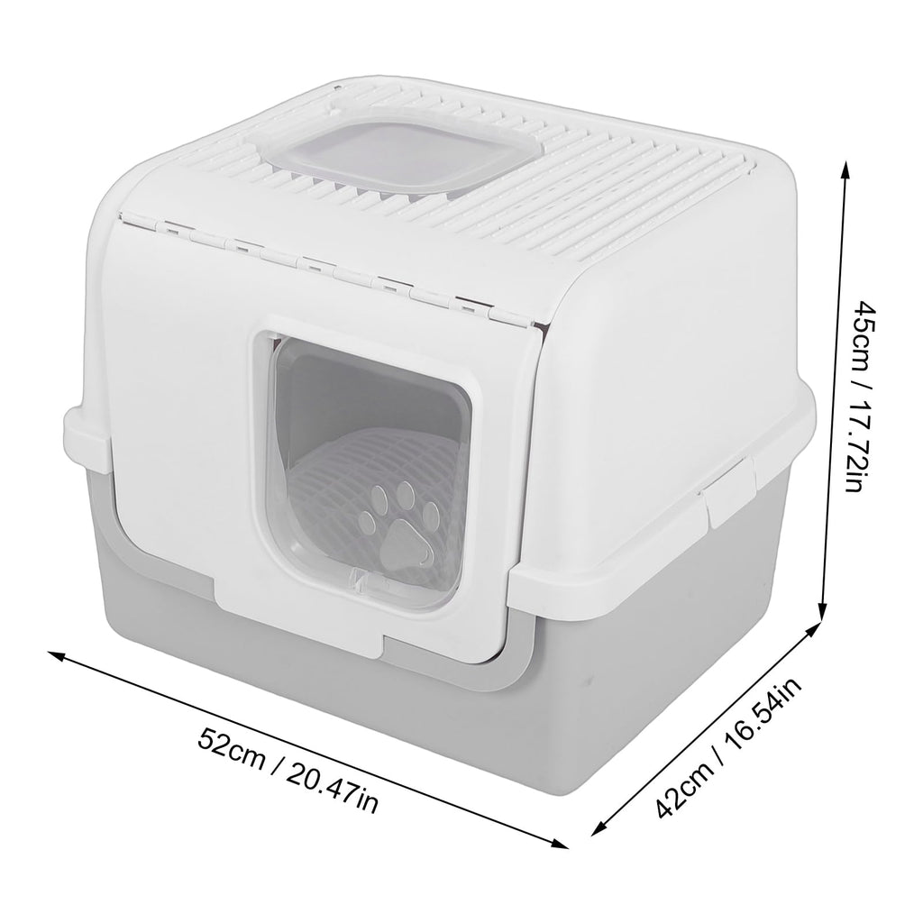 Enclosed Cat Litter Box with Lid Scoop O4453