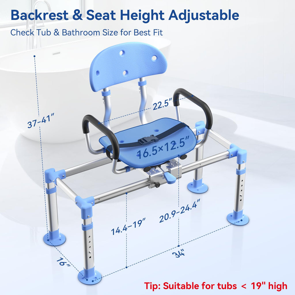 Sliding Shower Chair Tub Transfer Bench K3592