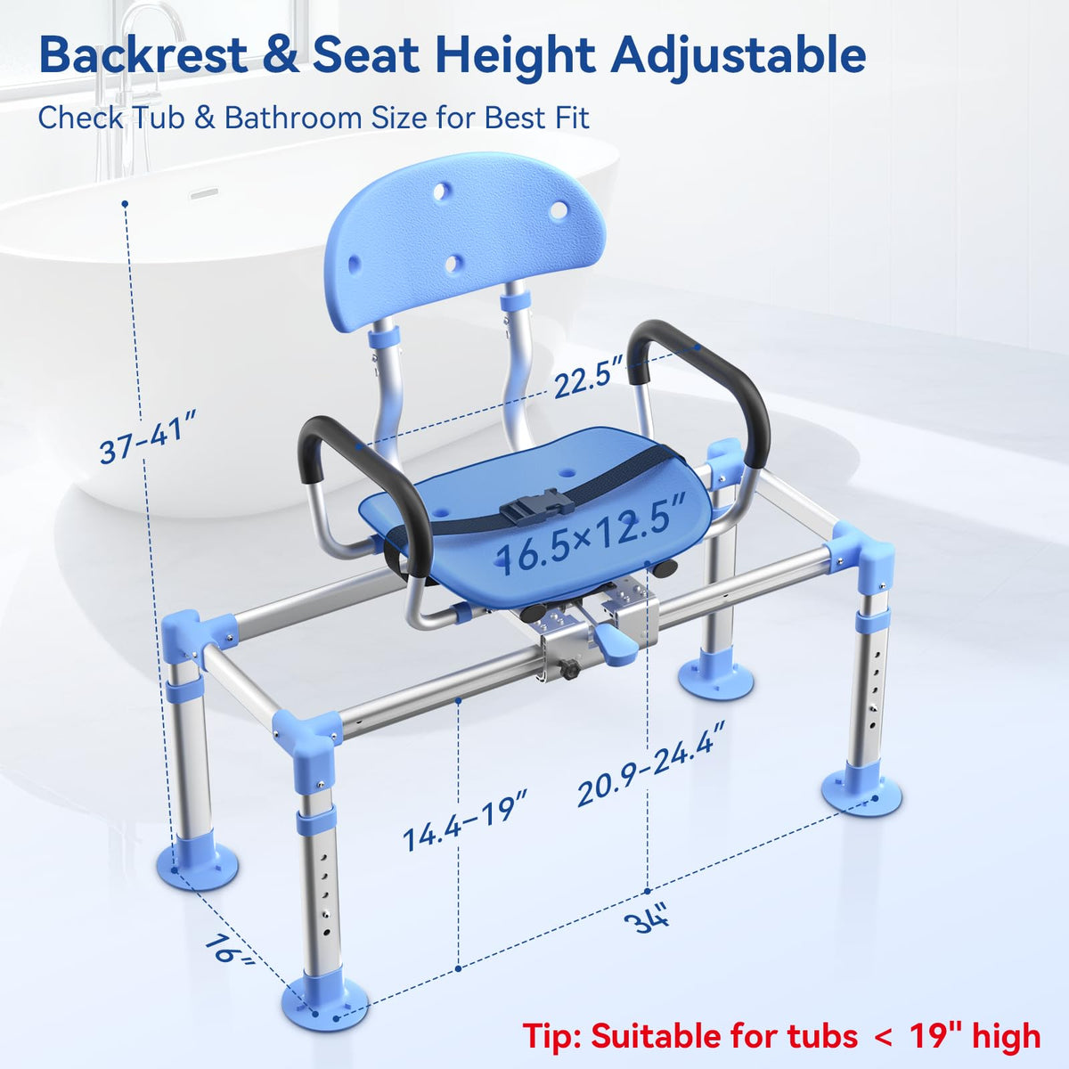 Sliding Shower Chair Tub Transfer Bench K3592