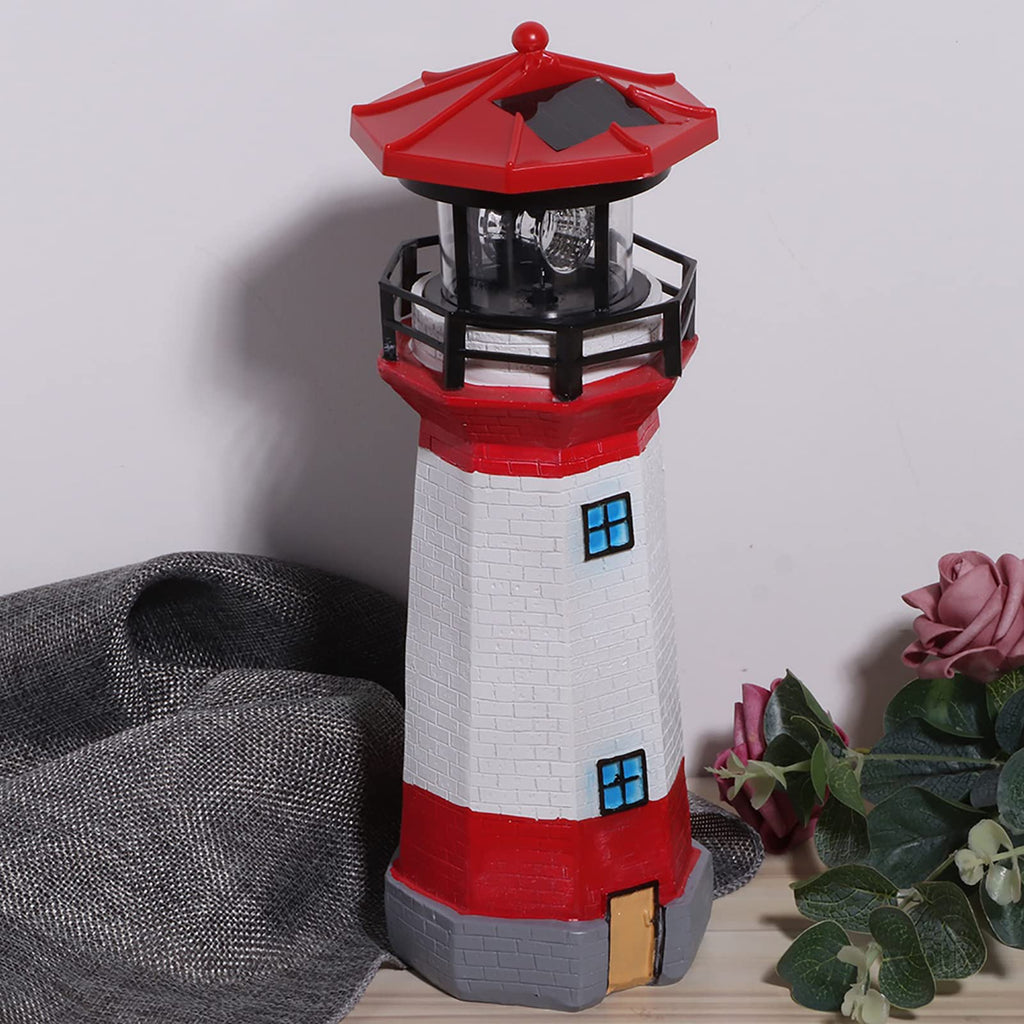 Solar Powered LED Lighthouse E228606