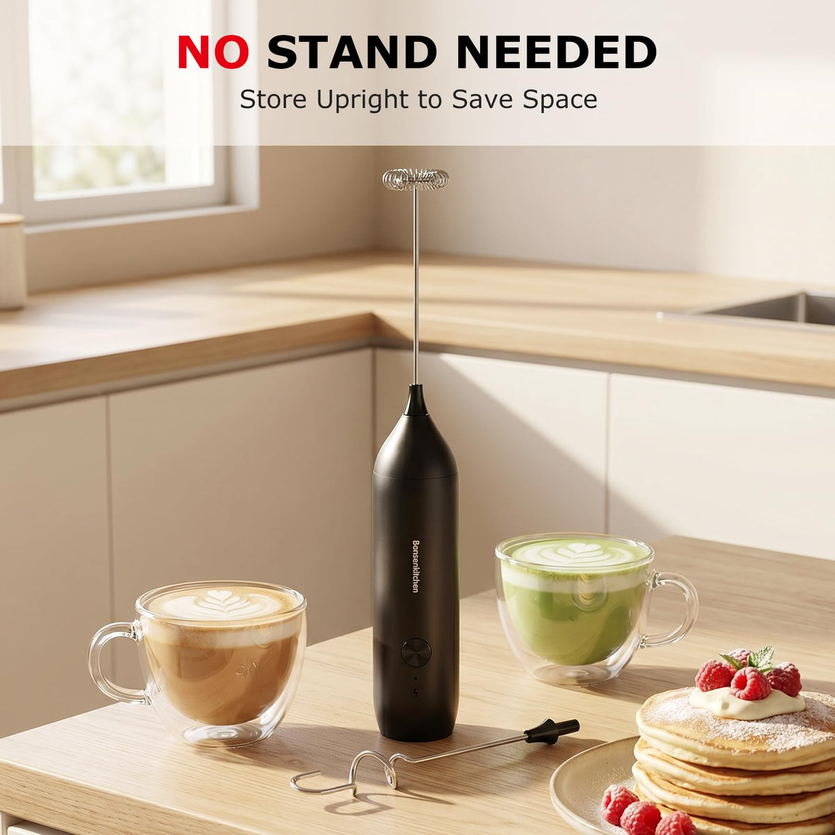 Rechargeable Handheld Milk Frother Y739762