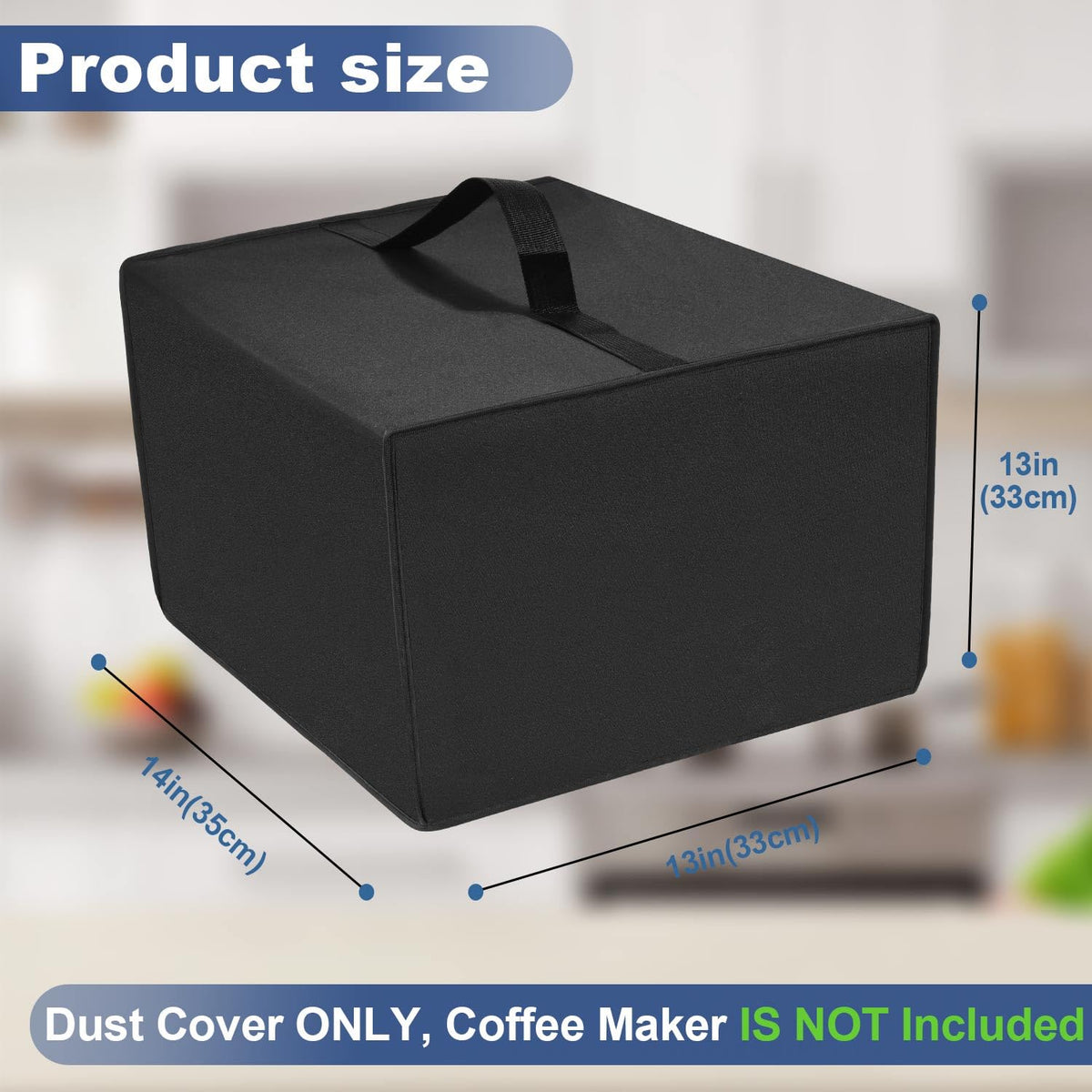 Black Coffee Maker Cover E38350