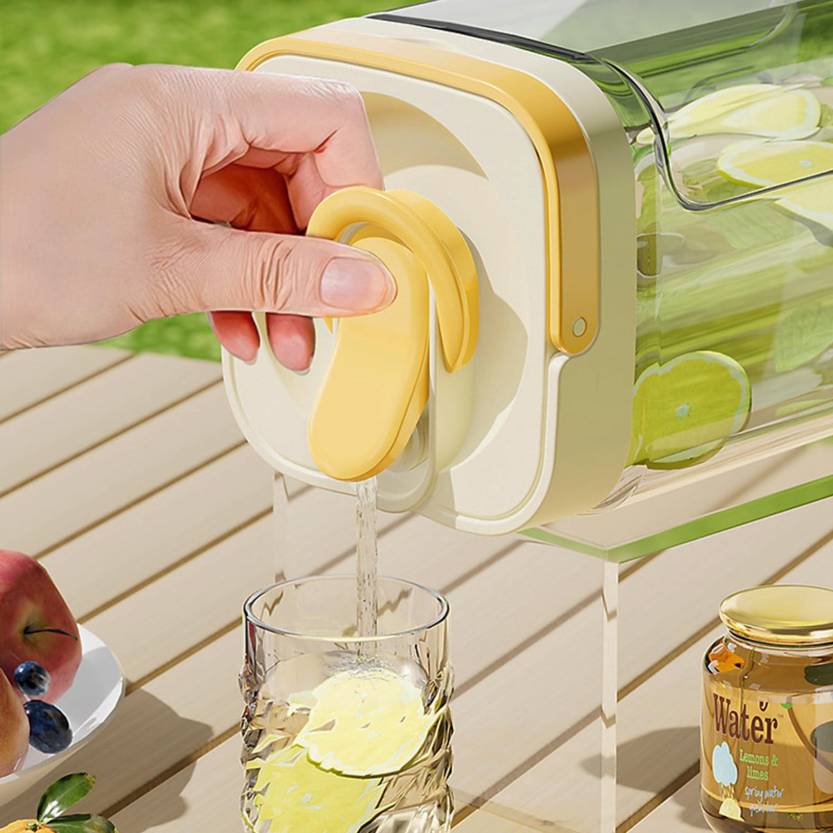 3.5L Plastic Beverage Dispenser W40236