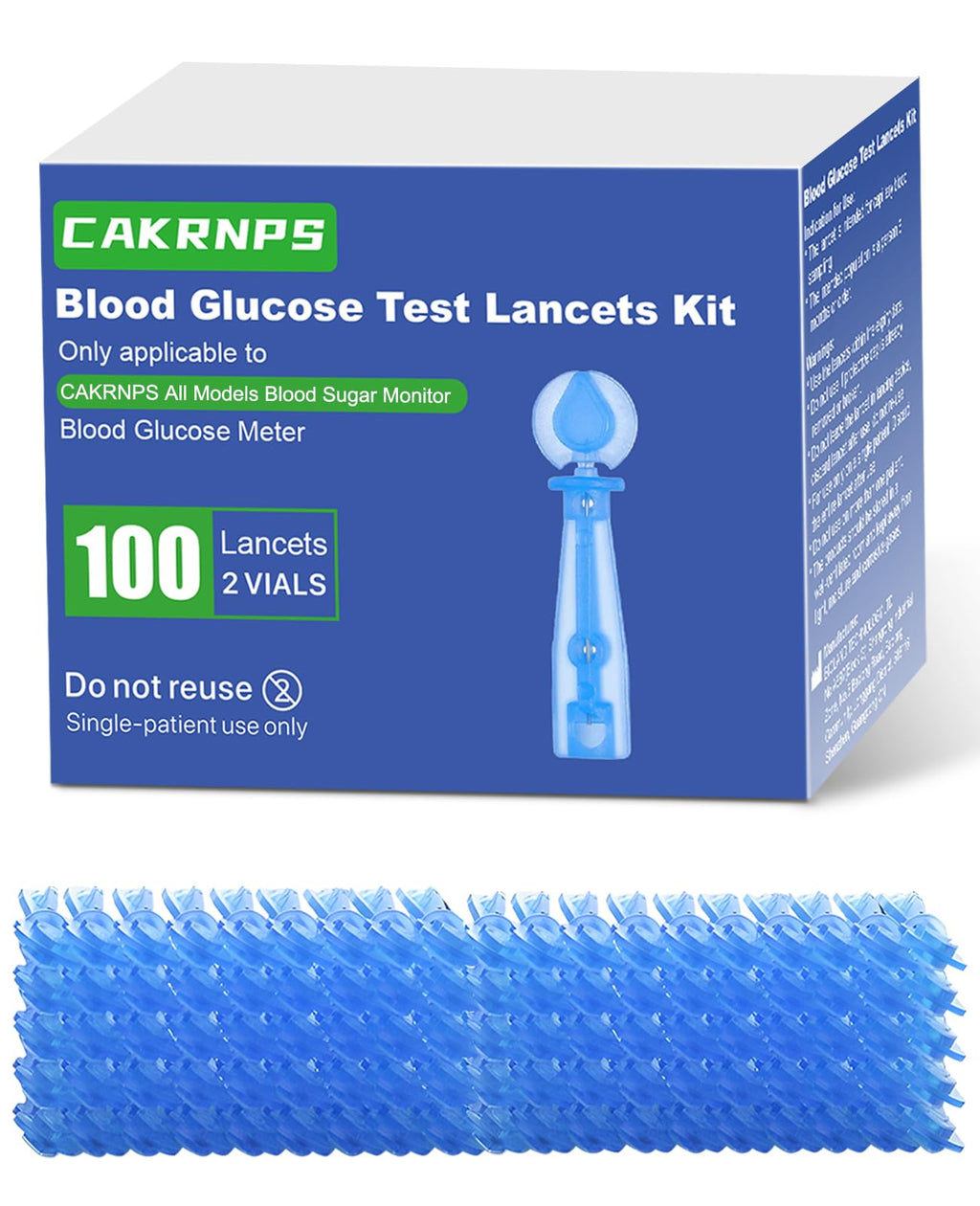 Blood Glucose Test Strips, 100 Lancets S71797