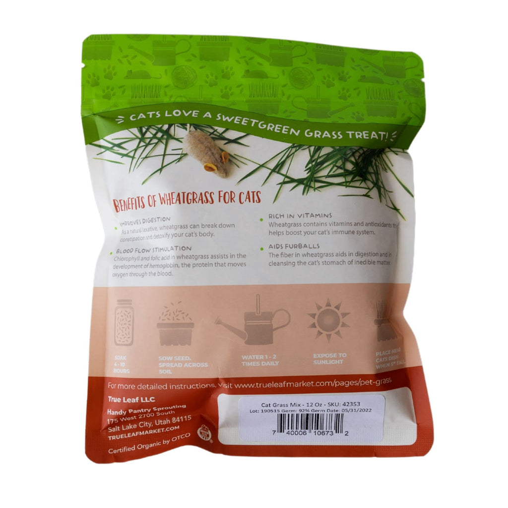 Organic Cat Grass Seed Blend 12 oz Z622