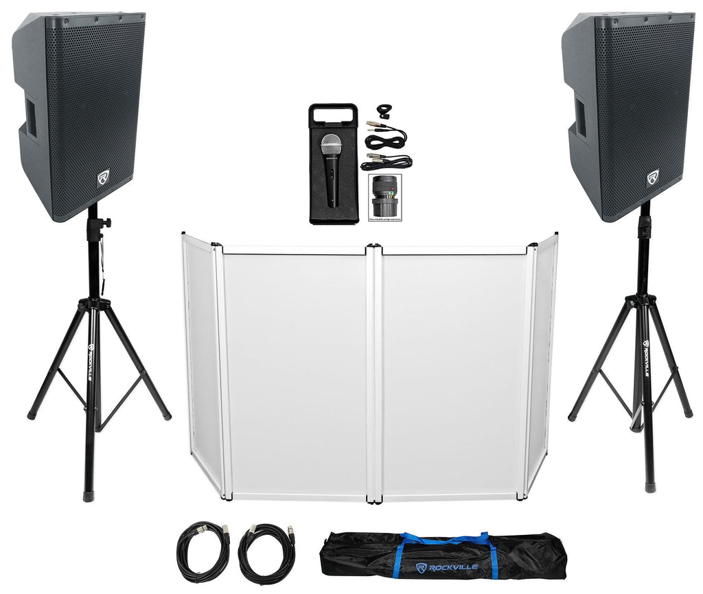 12" Powered DJ PA Speaker 2-Pack N95349