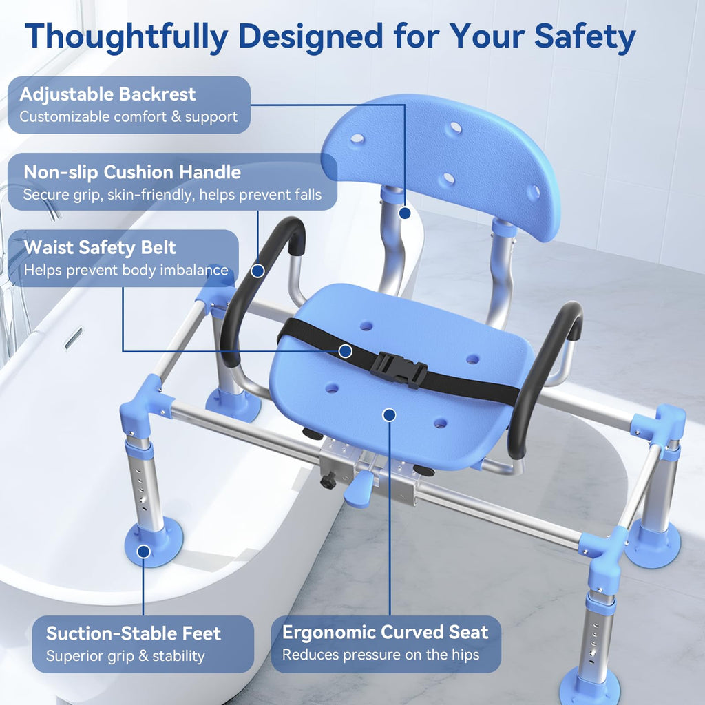 Sliding Shower Chair Tub Transfer Bench K3592