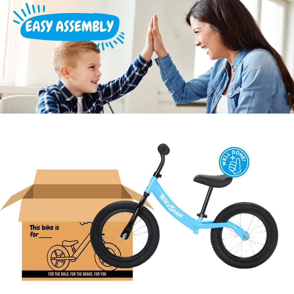 14 Inch Balance Bike with Rubber Air Tires L68956
