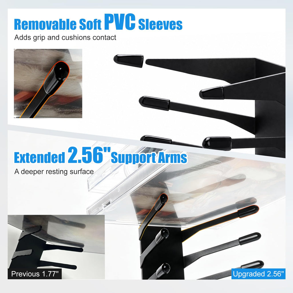 Anti-Drop CD Storage Shelf Wall Mount 4 Pack T9058