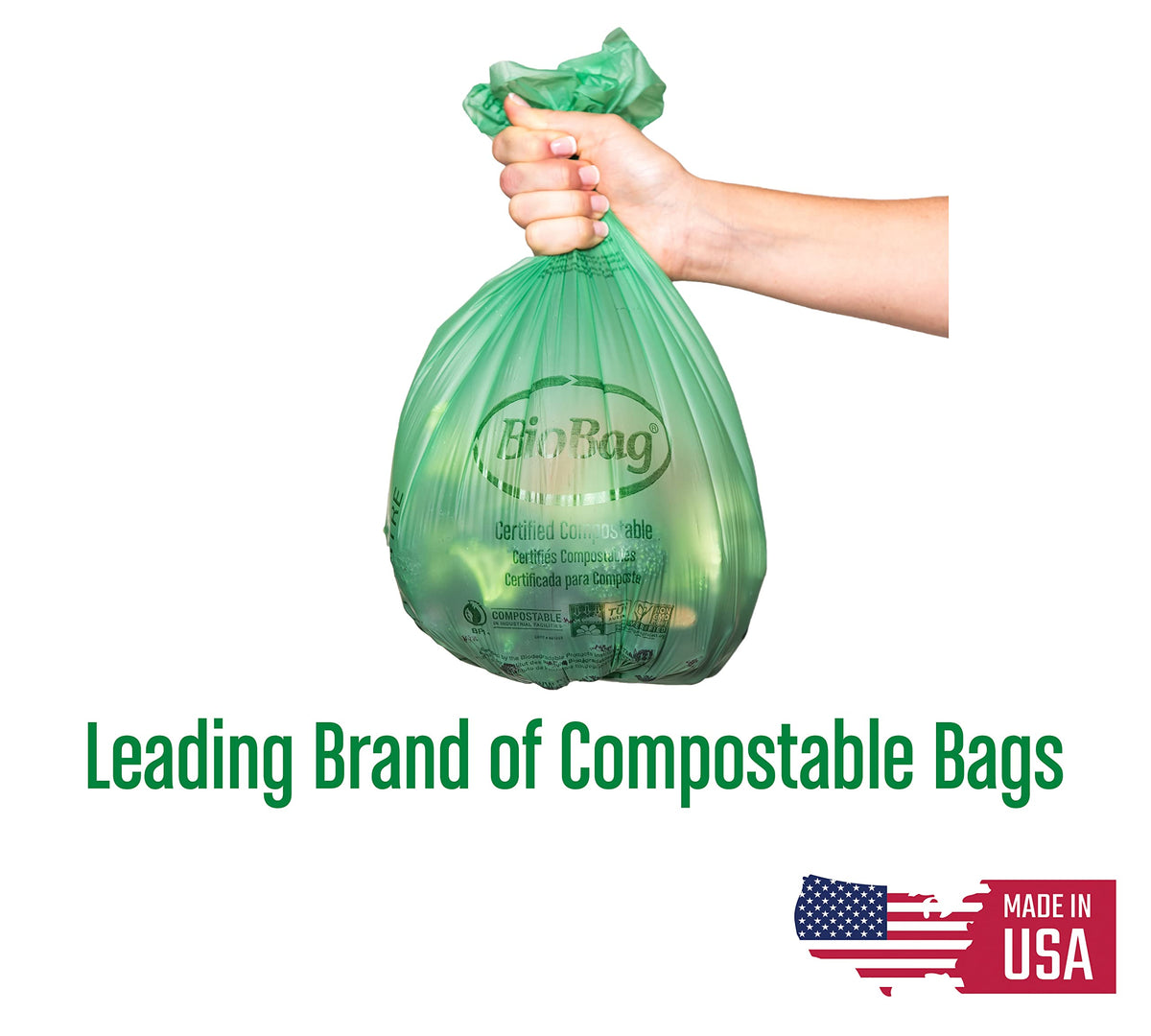 2.6 Gallon Compostable Food Scrap Bags 100 Count W779966
