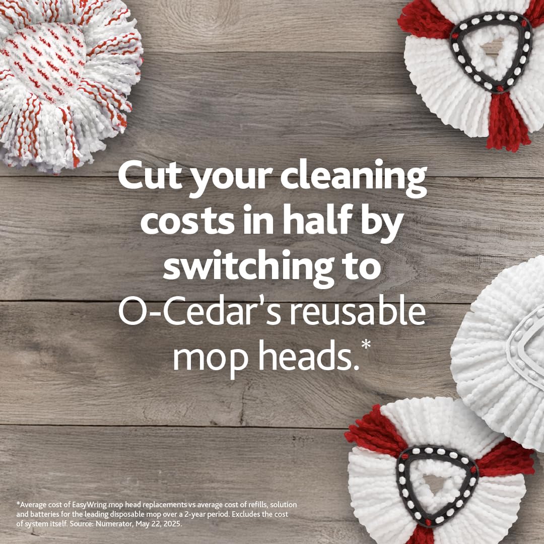 Microfiber Spin Mop & Bucket Floor Cleaning System with 2 Refills U741566
